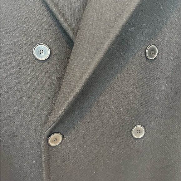 Zara Women's Black Wool Coat Like New Large - Picture 3 of 9